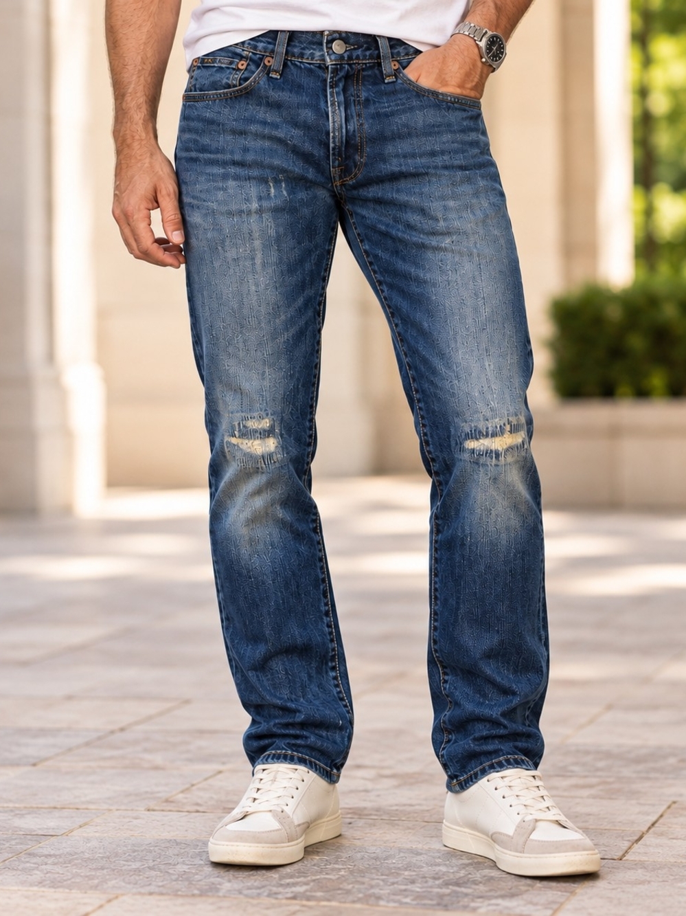 Polo by Ralph Lauren Varick Slim Straight Distressed Jeans Men's 30x30 NWT
